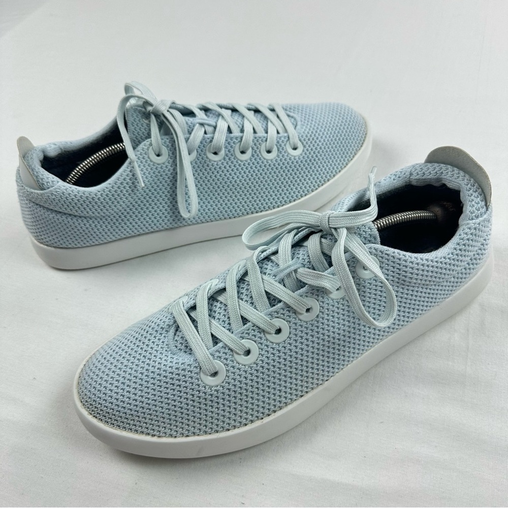 Allbirds Mens Tree Pipers 13 baby Blue White Low Top Lace Up Sneakers‎